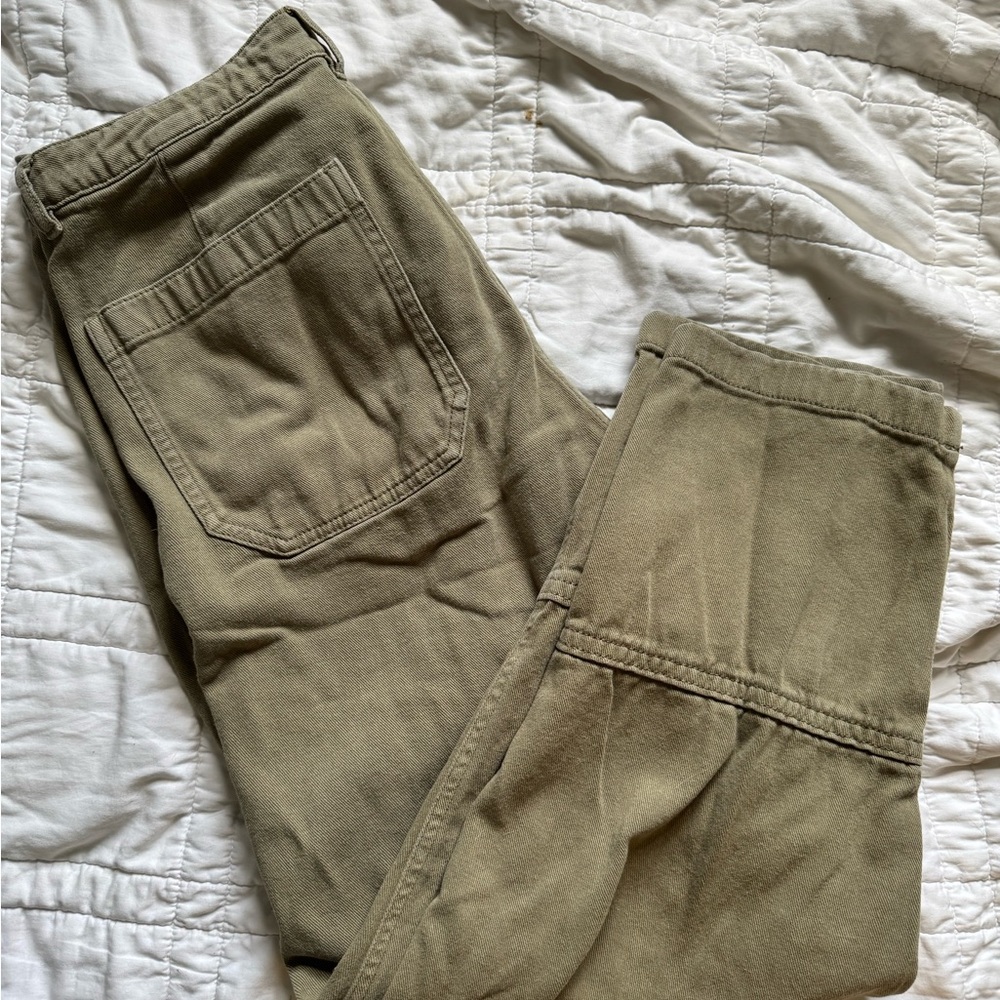 Quince Women's Olive Straight Leg Pants
